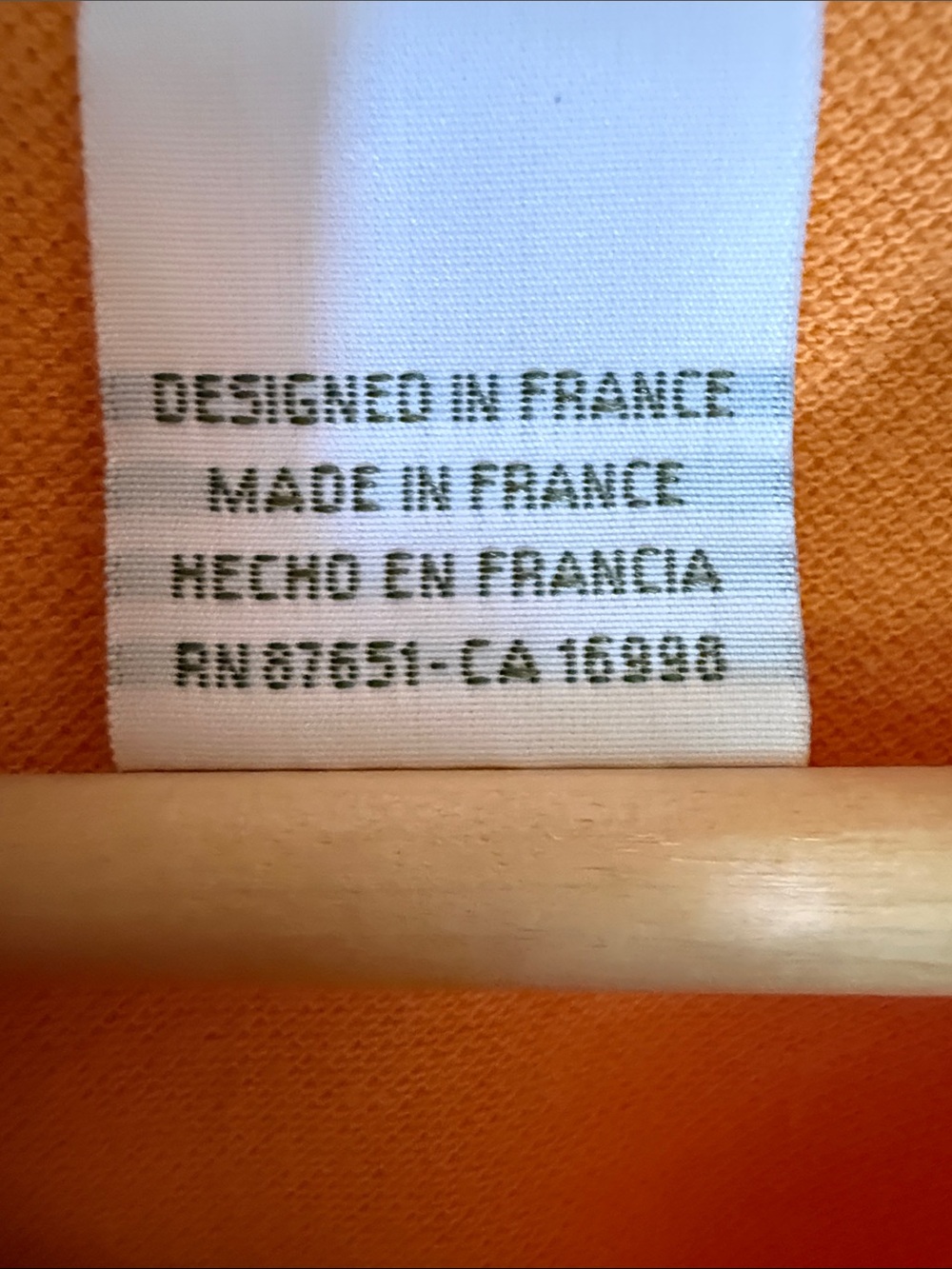 🔥 Classic Lacoste Piqué Polo Shirt – Vibrant Orange XXL/XXXL - Picture 3 of 12